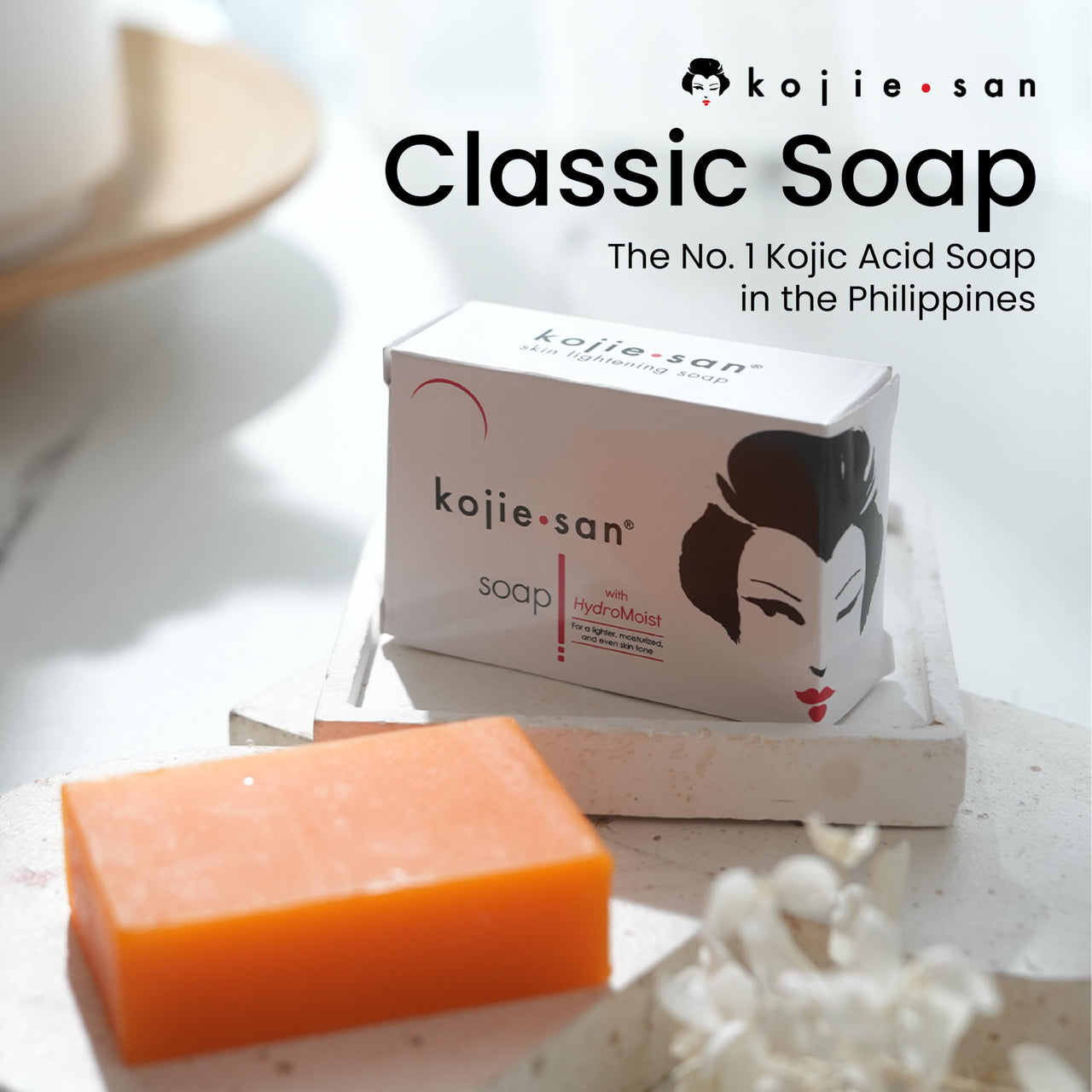 Kojie San Original Facial Beauty Soap - 65G, 2 Bars Per Pack - Guaranteed Authentic