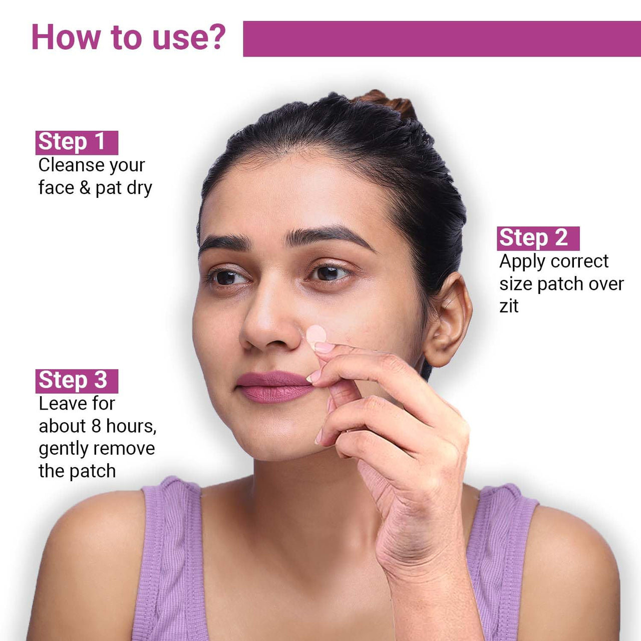 Sotrue Acne Pimple Patches For Face | For Active Surface Acne | Hydrocolloid Waterproof Patches | Absorbs Pimple Overnight, Reduces Excess Oil | Suits All Skin Types (36 Patches)