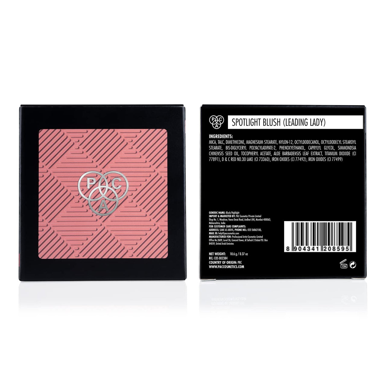 PAC Spotlight Blush | Natural Brightening Lip Color Lightweight Long Lasting Ultra-Matte HD Finish Blusher for Face Makeup | Highly Pigmented & Blendable for All Skin Type - Leading Lady (10.6g)