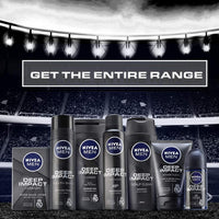 Nivea Men Body Wash, Deep Impact, 3 In 1 Shower Gel For Body, Face & Hair, With Microfine Clay, 250ml (Pack of 3)