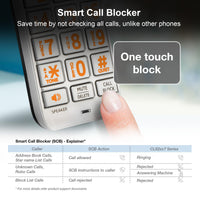 AT&T DECT 6.0 Expandable Cordless Phone with Answering System, Silver/Black with 1 Handset (CL82107)