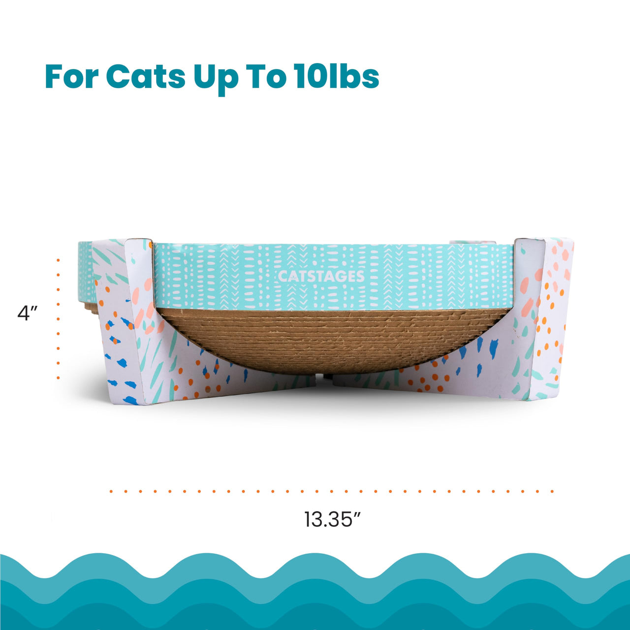 Catstages Scratch, Snuggle & Rest Corrugated Cat Scratcher With Catnip (packaging may vary) Scratch Snuggle & Rest