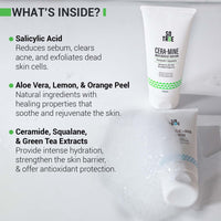 Sotrue Ceramide Gel Face Moisturizer & 2% Salicylic Acid Face Wash + AHA Combo | Acne Prone Skin, Excess Oil, Pimples | For All Skin Types