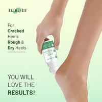 Elibliss Foot Crack Cream Roll-On with 20% Urea for Rough, Dry, Cracked Heels | Deep Moisturizing & Exfoliating Formula | Sulphate-Free, Safe for Daily Use | Soft Smooth Feet Care for Men & Women