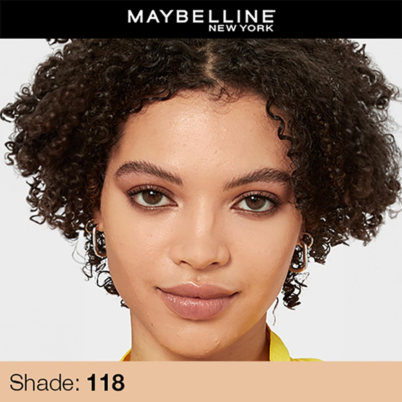 Maybelline New York Liquid Foundation, Matte Finish, With SPF, Absorbs Oil, Fit Me Matte + Poreless, 118 Light Beige, 30 ml