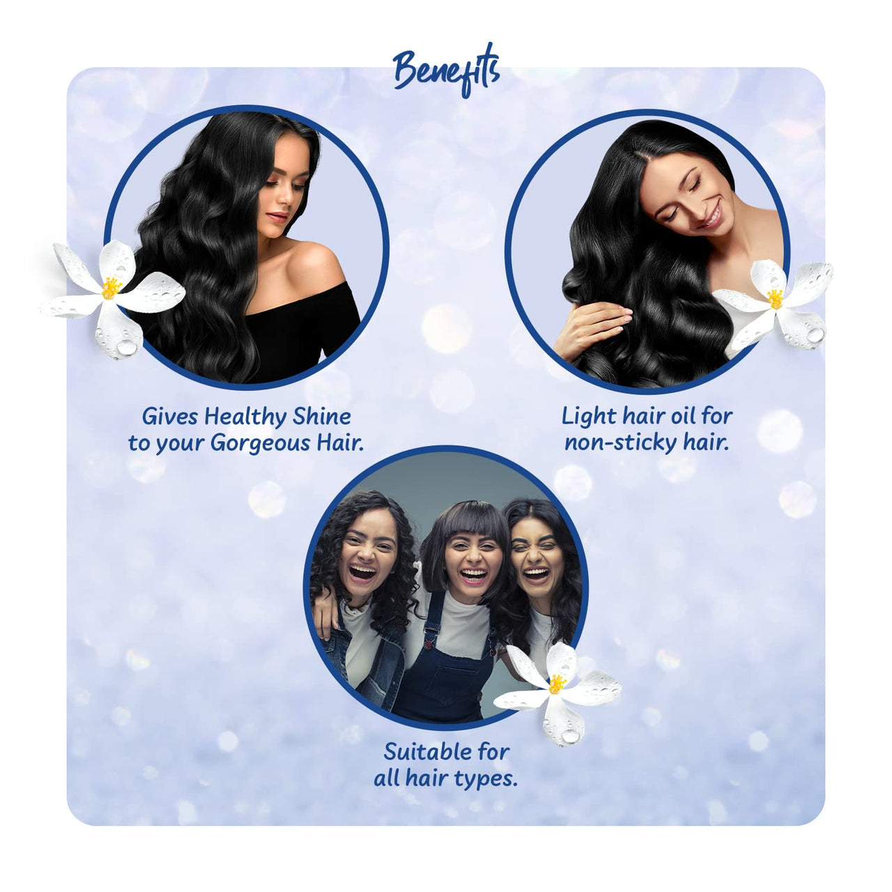 Parachute Advansed Jasmine Coconut Hair Oil with Vitamin E for Healthy Shiny Hair, Non-sticky, 500ml & Advansed Gold Coconut Hair Oil, Vitamin E for Long, Strong & Gorgeous Hair, 400 ml