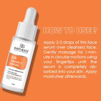 Beauty Glazed Professional 10% Vitamin C Face Serum With Power of 1% Alpha Arbutin, Vita-E, Ferulic Acid | Advance Skin Brightening Formula for Glowing Skin | Uneven Skin Tone | Non Irritating | 30 ml
