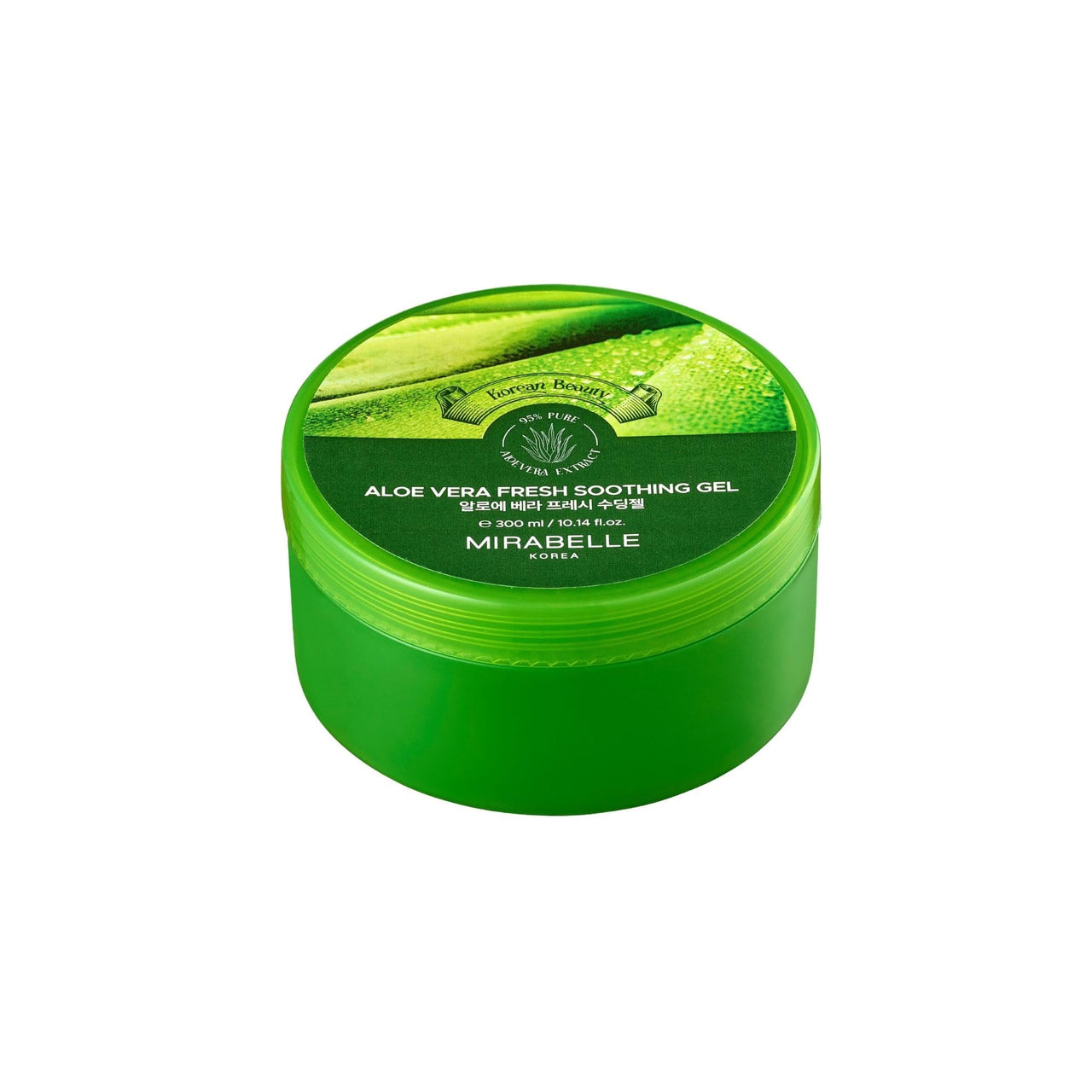 Mirabelle Korea Aloe Vera Soothing Gel 300ml | 3-in-1 Hydration & Repair with Aloe & Vitamin E | Refreshing, Anti-Aging & Alcohol-Free | Korean Skincare for Face, Body & Hair | Men and Women