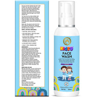 Mom & World Kidsy Face Wash Tear Free, 120ml (No SLS, Paraben) - With Argan OIl, Aloevera
