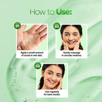 Hilary Rhoda Face & Body Cleansing Scrub Gel | Dead Skin Removing Cleansing Scrub Gel | Gently Exfoliates Skin Cells | Removes Dirt & Oil | 100ml (Papaya-Shade 03)