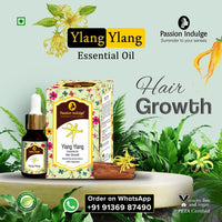 Passion Indulge Natural Hair Fall Control Kit- Argan oil | Ylang Ylang Oil | Free Lemon Grass Oil With Moroccan, Ylang Ylang & Lemon Extract | Combo Pack | (Each 10ml) - Pack of 3