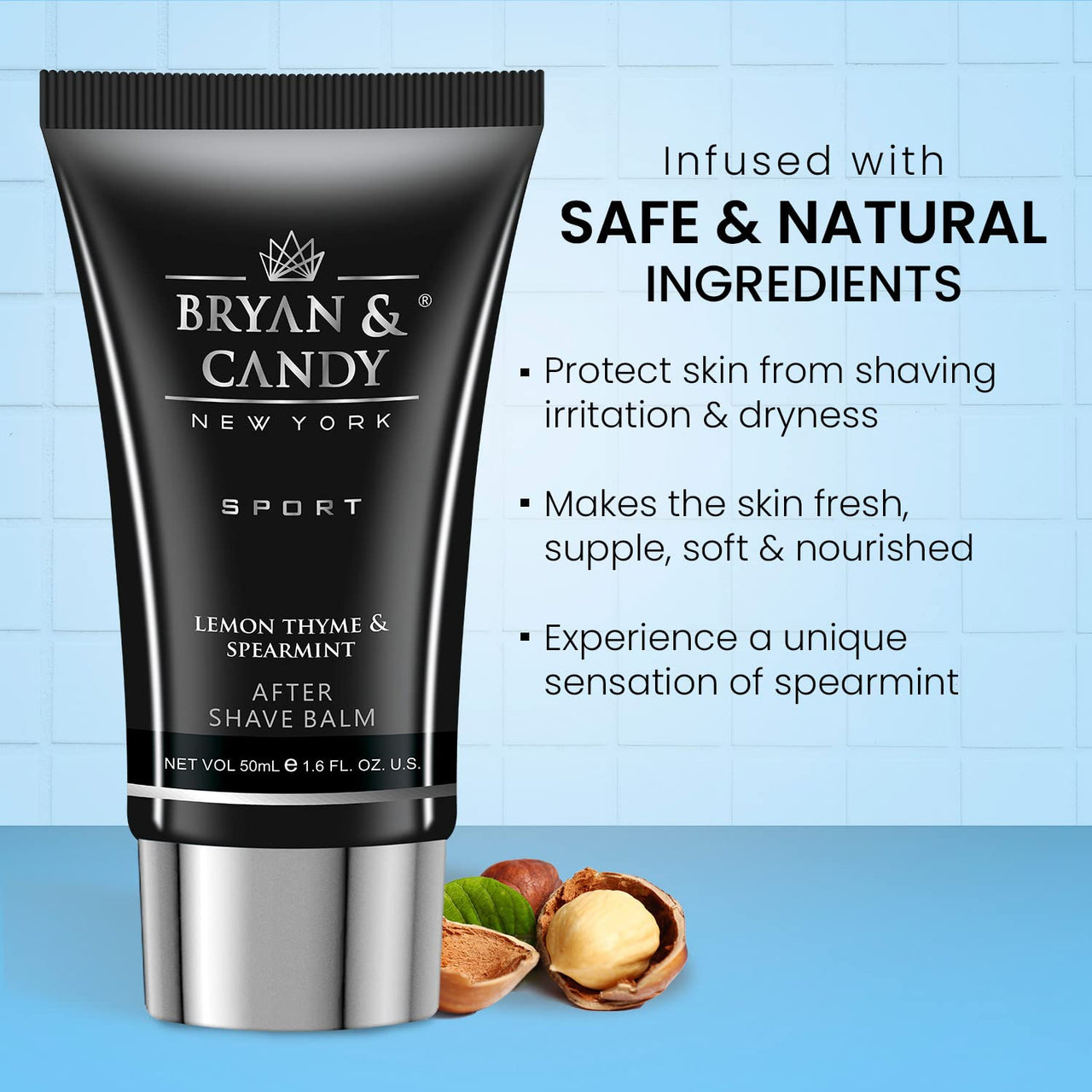 Bryan & Candy Complete Face & Body Care Kit | Gift Set For Men | 100% Vegan | Skin-Friendly pH 5.5 for All Skin Types,SLS & Paraben Free (Small Lemon & Thyme Kit)