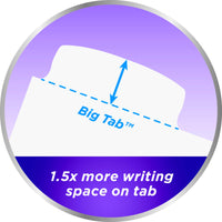 Avery Big Tab Write & Erase Durable Plastic Dividers for 3 Ring Binders, 5-Tab Set, Bright Multicolor, 1 Set (16129)