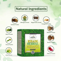 Khadi Organique Ayurvedic Herbal Black Mehndi | Herbal & Natural Hair Colour Powder for Black Hair | Natural Conditioning Pure Black Henna for Men & Women | Free From Harsh Chemicals - 320gm (Pack of 4)