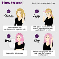 2.Oh! Italian- Pastel Pink Hair Color For Women & Men | Ammonia-Free DIY Semi Permanent Hair Color | Enriched with Argan Oil | Lasts upto 6-8 Washes (Pack of 2)