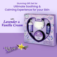 Bryan & Candy Lavender Bodycare Heart Collection | Women's Day Gift Set For Women| 100% Vegan,Ph5.5 Skin Friendly