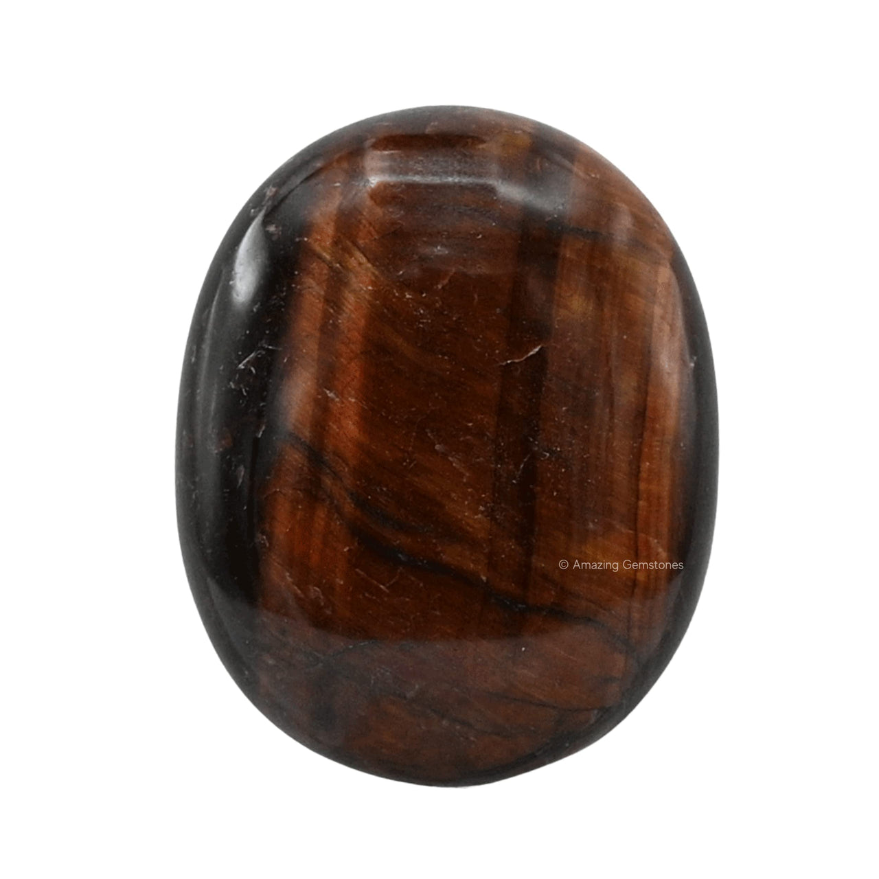 Red Tiger Eye Palm Stone - Pocket Massage Worry Stone for Natural Body Chakra Balancing, Reiki Healing and Crystal Grid… Red Tiger Eye