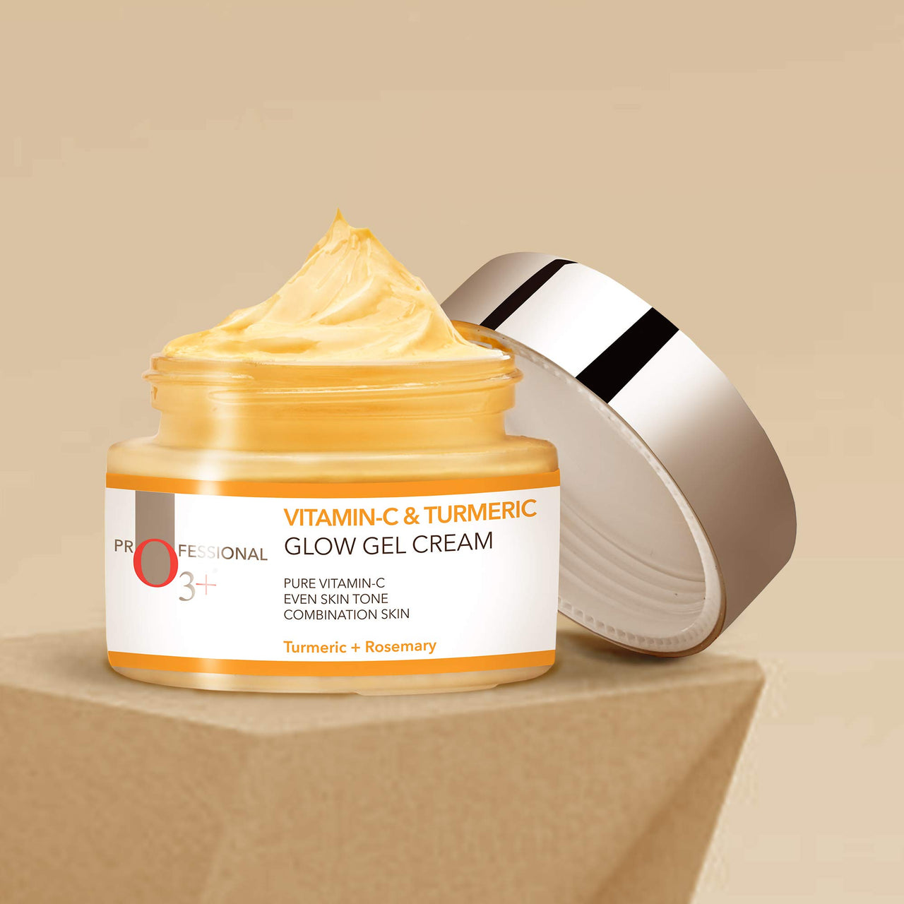 O3+ Vitamin C & Turmeric Glow Gel Cream for Women & Men Turmeric + Rosemary (50gm) & O3+ Vitamin C Face Wash Glow For Daily Brightening & Gentle Cleansing 60g Combo
