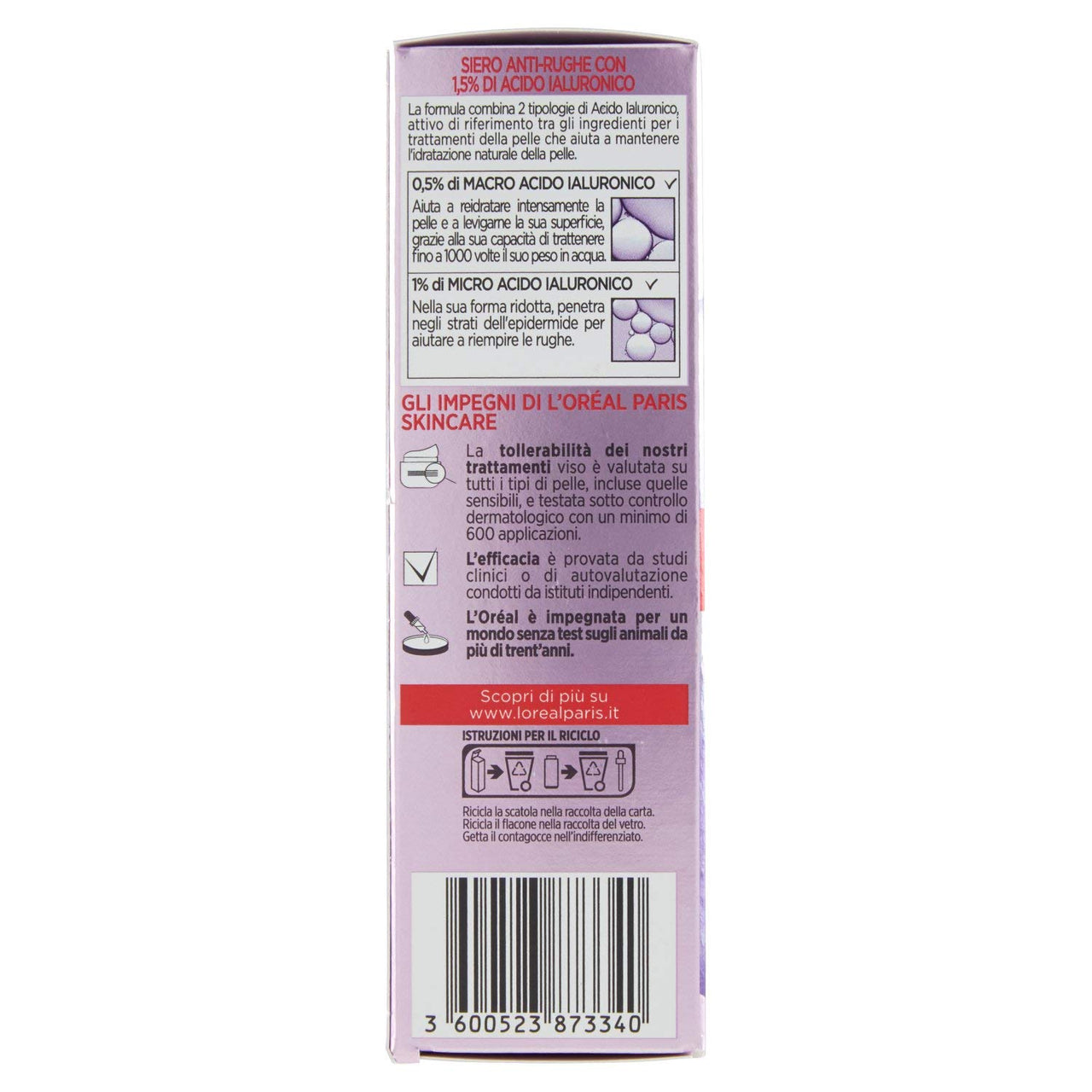 L'Oréal Paris Revitalift Filler Face Serum, Plumping and Anti-Wrinkle Action, Highly Concentrated with 1.5% Hyaluronic Acid, 30 ml