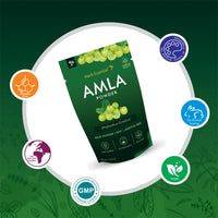Herb Essential Pure Amla Powder – 100g | 100% Natural Indian Gooseberry | Rich in Vitamin C | Supports Hair Growth, Skin Health & Immunity | Vegan & Paraben-Free