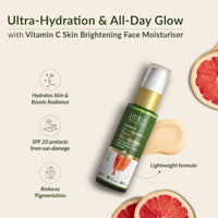 Lotus Botanicals Skin Brightening Face Moisturiser | Vitamin C | SPF 20 | PA+++ | Sulphate, Silicon & Chemical Free Face Cream | All Skin Types | 45g