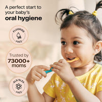 Herby Angel Baby Toothpaste Berry Burst - Herbal Kids Oral Care with Neem, Khadir & Meswak | Promotes Strong Teeth & Healthy Gums | Fluoride Free,Organic & Safe for Toddlers (25 GM) (Pack of 1)