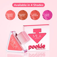 Mila Beauté Pookie Serum Liquid Blush for Face Makeup | Highly Pigmented & Easily Blendable Blusher | Non Drying Formula with Orange Peel Extracts | Suitable for Indian Skin Tones - So Pookie