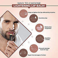 The Man Company Lip Care Combo With Lip Scrub & Lip Balm For Dry & Chapped Lips | Lightening & Brightening Dark Lips | For Soft, Supple & Damaged Lips - 14Gm, White