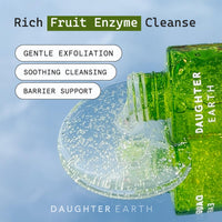 DAUGHTER EARTH Face Wash Gentle Cleanser With Hydrating Formula, Chia Ferment & Papaya Enzyme | Supports Retinol System & Exfoliates for Fresh, Nourished Skin | Vegan & Non-Irritating - 100ml