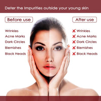 NutriGlow Wine Facial Kit with Red Grape Extracts – 6-Step Skincare Routine for All Skin Types, 260g | Includes Free 5-in-1 Face Massager for Men & Women
