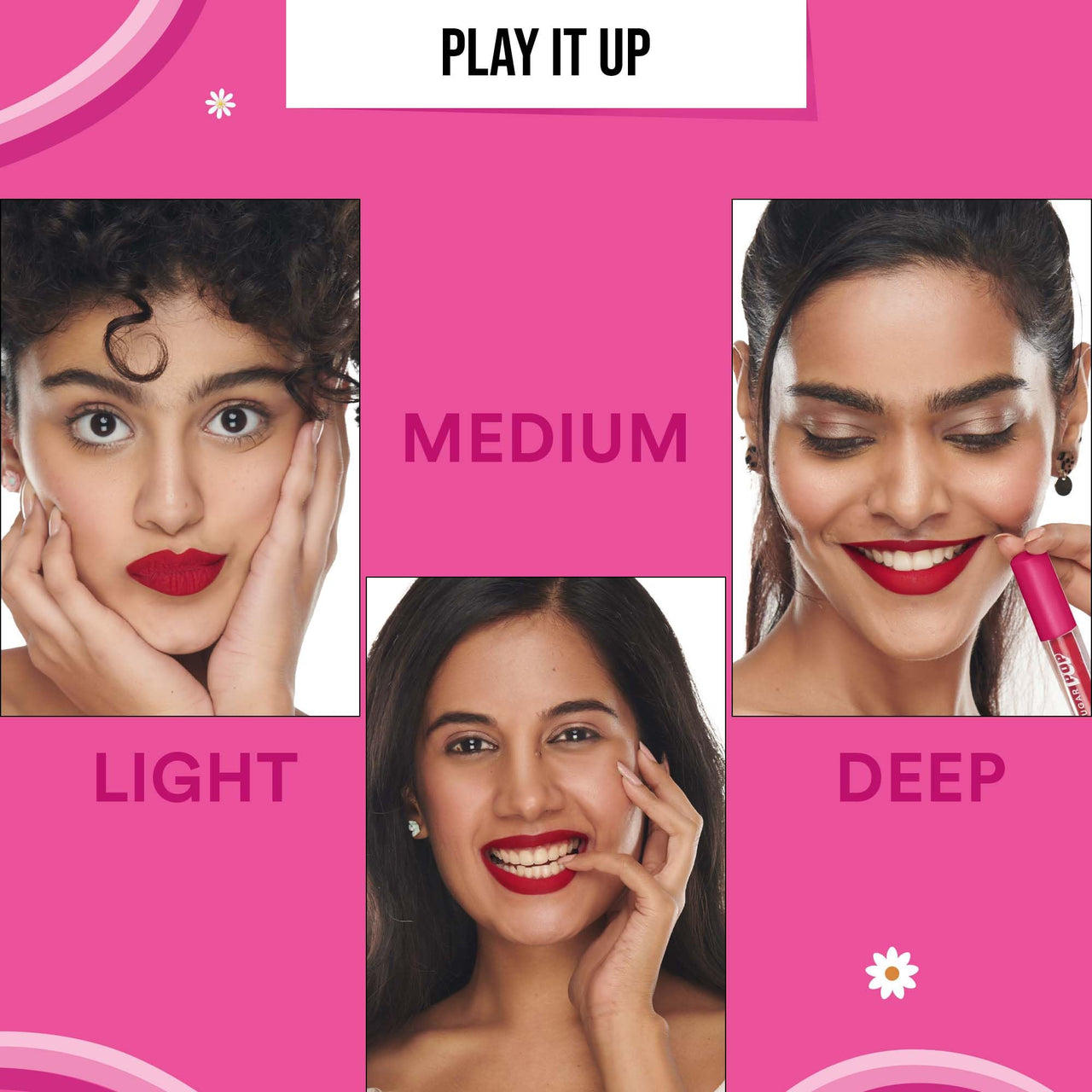 SUGAR POP Matte Lipcolour | Lasts Upto 8 hrs | Red Lipstick for Women | Vitamin E Infused | Non-Drying, Smudge Proof, Long Lasting | 1.6ml - 11 Ruby