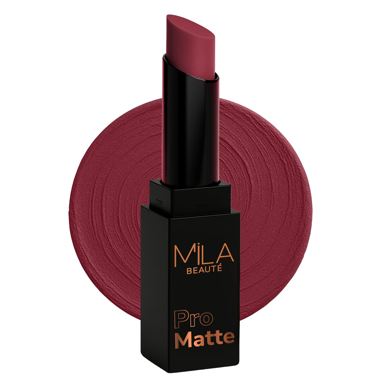 Mila Beauté Pro Matte Lipstick | Highly Pigmented & Long lasting | Semi Matte Finish | Light Weight Lipstick | Single Swipe Application | Luxurious Lip Color | Shade - (Mirabai, 4.2g)