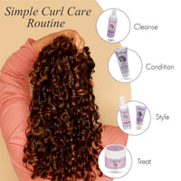 Curl Up Ultra Defining Bundle with Curly Hair Shampoo, Conditioner, Leave in Curl Cream & Hair Gel - For Dry Frizzy, Wavy & Curly Hair - Sulphate Paraben And Silicone Free (Combo of 4)
