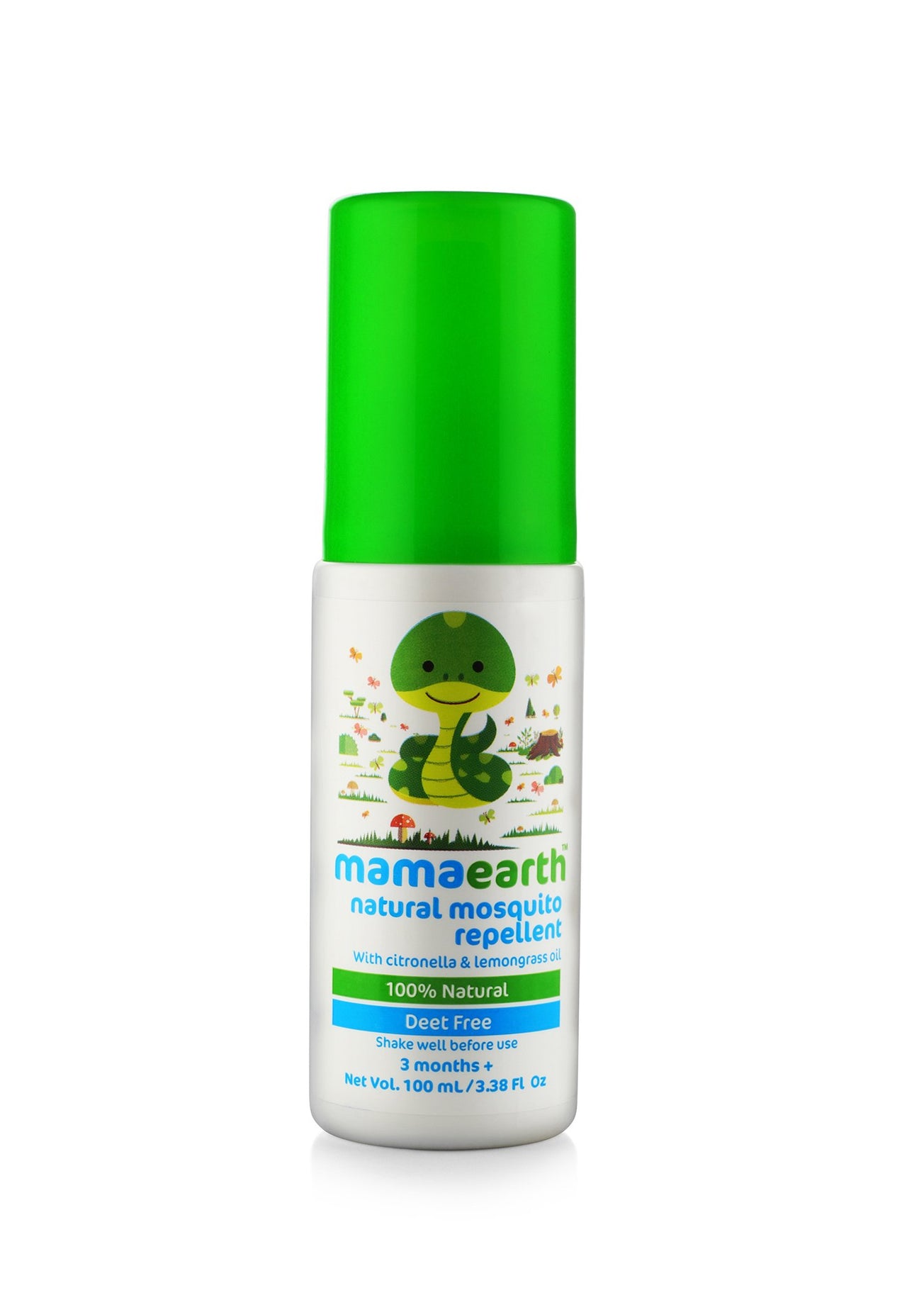 Mamaearth Natural Repellent Mosquito Patches for Babies, White, 24 Patchesand Natural Insect Repellent for Babies (100 ml)