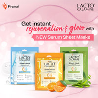 Lacto Calamine Hyaluronic Acid Face Sheet Mask |Instant Hydration |Glycolic Acid & D-Panthenol|30 g