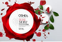 Oshea Herbals Rosemoist Face Moisturising Cream for All Skin Types | Improves Skin Firmness & Radiance with 24 Hrs Moisturising | Enriched with Almond Oil, Rose & Neem Extract | Paraben Free 100g