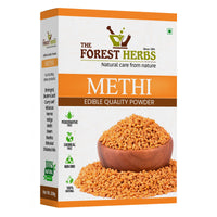 The Forest Herbs Natural Care From Nature 100% Pure Edible Fenugreek Methi Powder 200g For Hair Growth and Skin Care, Eating