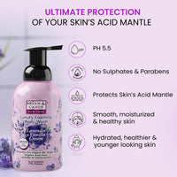 Bryan & Candy Luxury Foaming Body Wash with Pentavitin,Pro Vit B5,Argan Oil,Aloe Vera, Skin Friendly pH 5.5, All Skin Types, 400 Ml (Lavender & Vanilla)