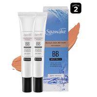 Spawake Moisture Glow BB Cream 02 Natural Beige – Natural looking Coverage, 10-Hour Hydration, SPF27/PA+++, Blue Light Protection, J-Beauty Formula for All Skin Types, Pack Of 2, 60G
