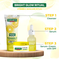 Nature's Essence Vitamin C Gel Face Wash | Infused with Yuzu Lemon & Niacinamide | Eliminates Excess Oil & Dirt | Brightens Skin | Removes Dark Spots, 50gm