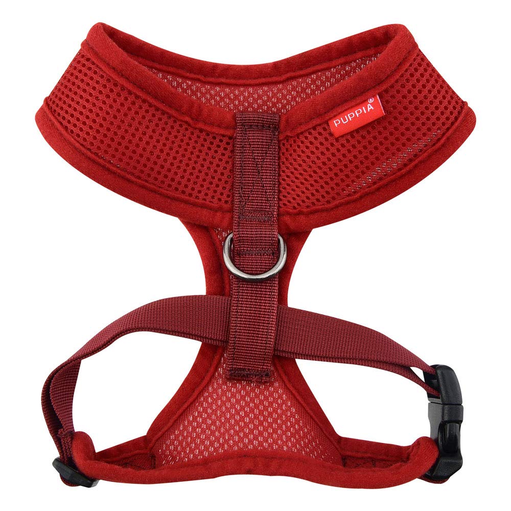 Puppia Soft Dog Harness, Wine, Medium (PDCF-AC30-WN-M)