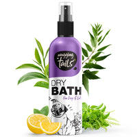 Wagging Tails Dry Bath Waterless Shampoo- 200ml for Pets | Grooming and Bathing for Dogs and Cats | Easy to Use When Travelling with Pet | Tearless Dog Shampoo