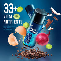 Ustraa Hair Growth Vitalizer - 100 ml - Clinically Tested | With Redensyl, Saw Palmetto | Non-sticky, Non-oily & Hair Cream - Daily Use - 100 g | with Wheat Germ Oil, Almond Oil | For All Hair Types