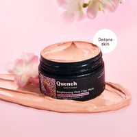Quench Brightening Pink Clay Mask | Korean Clay Mask with Cherry Blossom & Kaolin Clay | Made in Korea (50ml)
