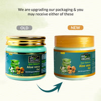 INDUS VALLEY Bio Organic Hair Reborn Aloe Vera Gel With Bhringraj & Walnut Oil For Ultimate Hair Management (175ml)
