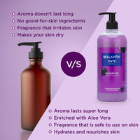Bella Vita Luxury Date Woman Body Wash Refreshing Shower Gel for Deep Cleansing, Hydrating, Moisturising, Softer & Smoother Skin with Aloe Vera 500 Ml