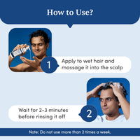 Man Matters Daily Use Anti Dandruff Shampoo | Reduces Dandruff, Flaking & Soothes Scalp Irritation | Zinc Pyrithione, Climbazole & Piroctone Olamine | pH 5.5 | 200ml