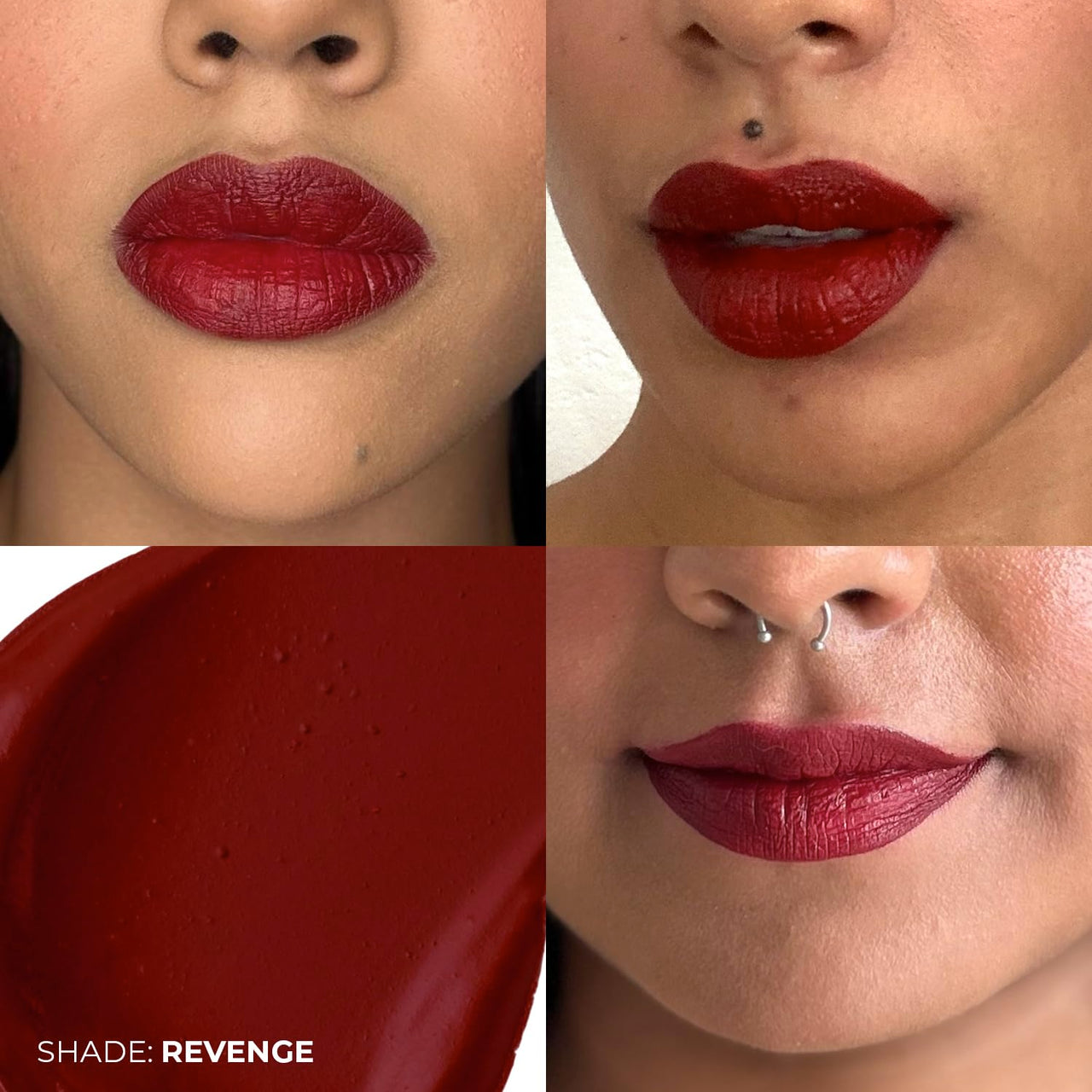 FAE Beauty Lip Whip 12Hr Comfortable Matte Liquid Lipstick (10Ml) | Long Wear | Non Drying | Soft Mousse Smudgeproof Formula | Vegan | Enriched With Vitamin E And Cherry Coffee - Revenge