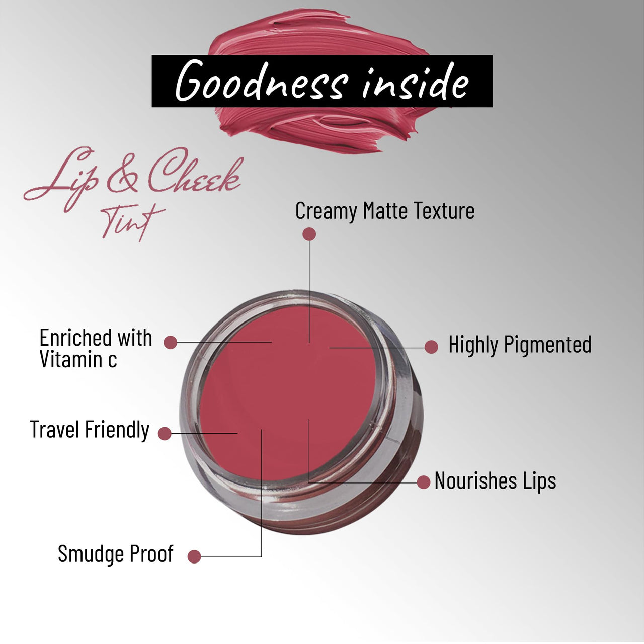 Seven Seas Lips & Cheek Tint Combo Pack of 2 | Matte Natural Blush for Women | Lip Tint with Vitamin E | Nourishing Cheek Tint (Blush Pink)