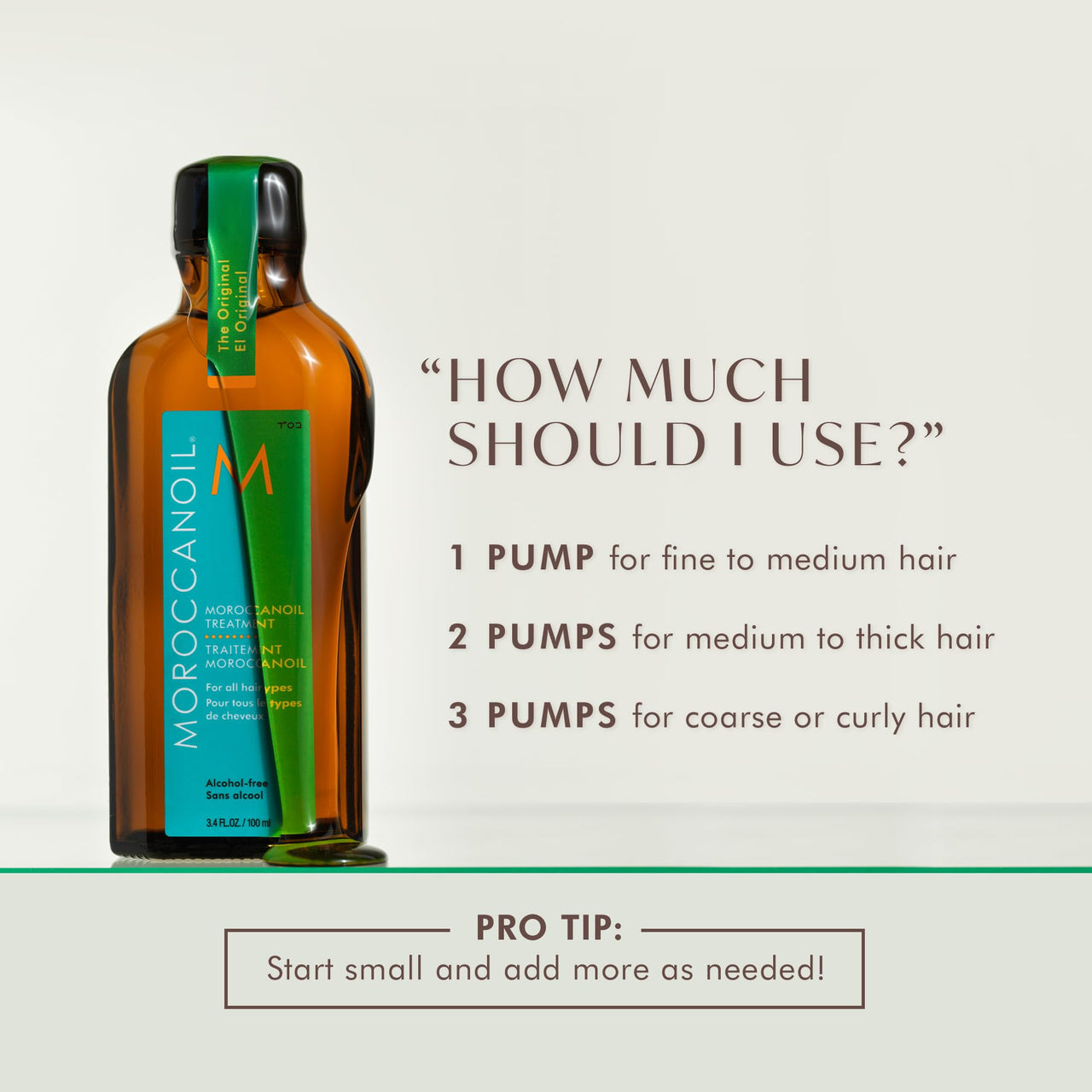 Moroccanoil Hair Treatment Oil Bottle With Green Box, 100ml